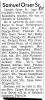 Orser, Samuel Densmore obituary Orser, Samuel Densmore obituary